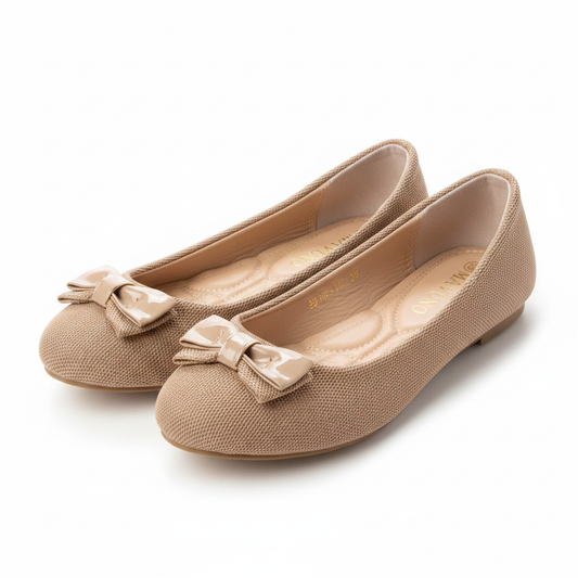 Nude Ballet Flats – Clean Product Shot