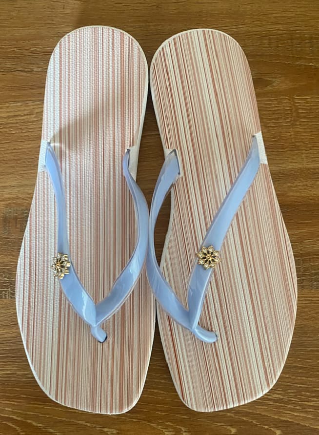 Luna Flip Flops lightweight casual footwear for women and everyday wear light blue