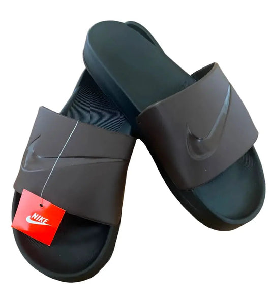 Premium Leather-Look Slides